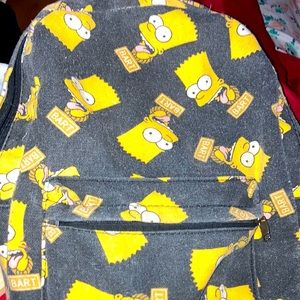This is a school bag with the simpsons on it